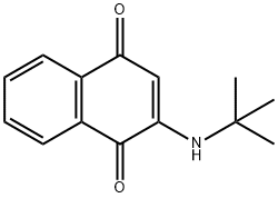 2-(tert-Butylamino)-1,4-naphthoquinone Struktur