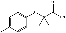 2-methyl-2-(4-methylphenoxy)propanoic acid Struktur