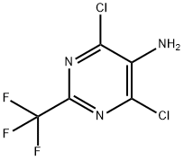 2-三氟甲基-5-氨基-4,6-二氯嘧啶,2344-17-4,结构式