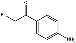 1-(4-アミノフェニル)-2-ブロモエタノン 化学構造式