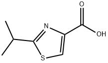 2-异丙基-1,3-噻唑-4-甲酸 结构式