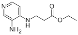 3-(3-AMINOPYRIDIN-4-YLAMINO)PROPIONIC ACID ETHYL ESTER 化学構造式