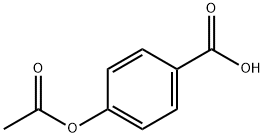 4-アセトキシ安息香酸 化学構造式