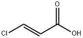 (E)-3-クロロ-2-プロペン酸 化学構造式