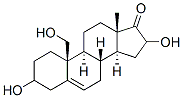 3,16,19-trihydroxy-5-androsten-17-one 结构式