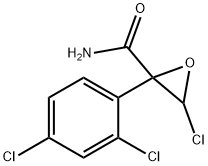 3-クロロ-2-(2,4-ジクロロフェニル)オキシラン-2-カルボキサミド 化学構造式