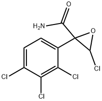3-Chloro-2-(2,3,4-trichlorophenyl)oxirane-2-carboxamide Structure