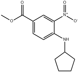 Methyl 4-(cyclopentylaMino)-3-nitrobenzoate Structure