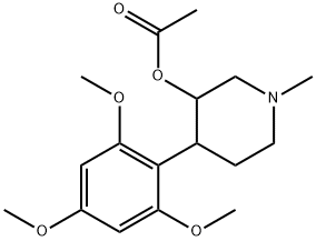 1-Methyl-4-(2,4,6-triMethoxyphenyl)piperidin-3-yl acetate Struktur