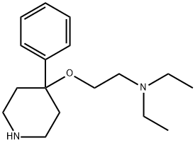 diethyl[2-[(4-phenylpiperidin-4-yl)oxy]]ethylamine,23482-39-5,结构式