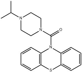 10-[(4-イソプロピルピペラジン-1-イル)カルボニル]-10H-フェノチアジン 化学構造式