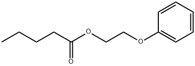 ペンタン酸2-フェノキシエチル 化学構造式