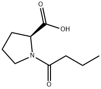 1-(1-oxobutyl)-L-proline Struktur