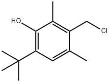 2-(T-BUTYL)-3-CHLOROMETHYL-4,6-DIMETHYLPHENOL Structure