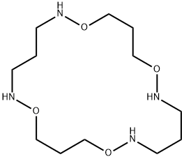 1,6,10,15-Tetraoxa-2,5,11,14-tetraazacyclooctodecane,  1,7,11,17-Tetraoxa-2,6,12,16-tetraazacycloeicosane Struktur
