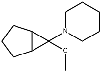Piperidine, 1-(6-methoxybicyclo[3.1.0]hex-6-yl)- (9CI) Struktur
