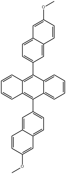 9,10-双(6-甲氧基-2-萘基)蒽,235099-48-6,结构式