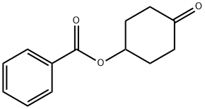 安息香酸4-オキソシクロヘキサン-1-イル 化学構造式