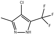 4-氯-5-甲基-3-(三氟甲基)吡唑, 235106-12-4, 结构式