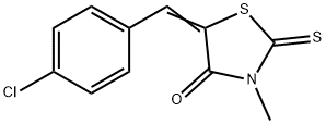 5-[1-(4-CHLORO-PHENYL)-METH-(Z)-YLIDENE]-3-METHYL-2-THIOXO-THIAZOLIDIN-4-ONE Structure