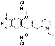 (-)-N-[(1-ethylpyrrolidin-2-yl)methyl]-6-methoxy-1H-benzotriazole-5-carboxamide dihydrochloride,23519-20-2,结构式