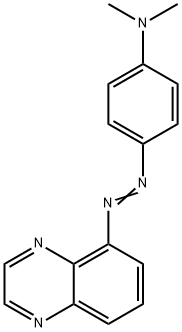 5-[[p-(ジメチルアミノ)フェニル]アゾ]キノキサリン 化学構造式