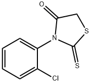 3-(2-Chlorophenyl)-2-thioxothiazolidin-4-one,23522-47-6,结构式