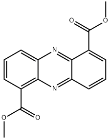 1,6-フェナジンジカルボン酸ジメチル 化学構造式