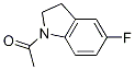 1-(5-fluoro-2,3-dihydro-1H-indol-1-yl)-Ethanone 化学構造式