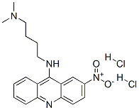 9-((4-(Dimethylamino)butyl)amino)-2-nitroacridine dihydrochloride Struktur