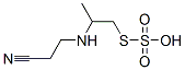 Thiosulfuric acid S-[2-[(2-cyanoethyl)amino]-2-methylethyl] ester Struktur