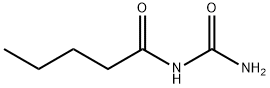 N-(アミノカルボニル)バレルアミド 化学構造式