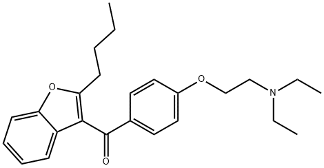 Bis Des-iodo amiodarone HCl(Amiodarone impurity) Structure