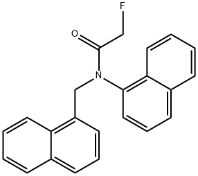 2-Fluoro-N-(1-naphtyl)-N-(1-naphtylmethyl)acetamide Structure