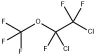 1,2-ジクロロ-1,1,2-トリフルオロ-2-(トリフルオロメトキシ)エタン 化学構造式