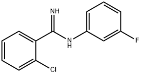o-Chloro-N-(m-fluorophenyl)benzamidine Struktur