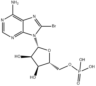 8-BROMOADENOSINE 5'-MONOPHOSPHATE,23567-96-6,结构式