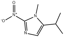 5-イソプロピル-1-メチル-2-ニトロ-1H-イミダゾール 化学構造式