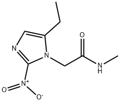 5-Ethyl-N-methyl-2-nitro-1H-imidazole-1-acetamide Structure