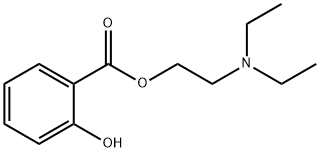 2-diethylaminoethyl 2-hydroxybenzoate Struktur