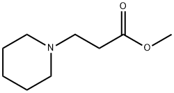 3-ピペリジノプロピオン酸メチル 化学構造式