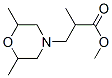 methyl alpha,2,6-trimethyl-4-morpholinepropionate  Structure