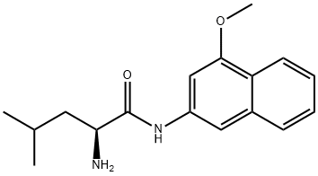 L-LEUCINE 4-METHOXY-B-NAPHTHYLAMIDE*FREE  BASE 化学構造式