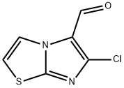 6-クロロイミダゾ[2,1-B][1,3]チアゾール-5-カルブアルデヒド 化学構造式