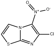 6-氯-5-硝基咪唑[2,1-B][1,3]噻唑 结构式