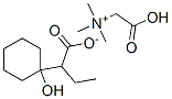 (carboxymethyl)trimethylammonium alpha-ethyl-1-hydroxycyclohexaneacetate 化学構造式