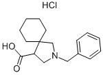 2-BENZYL-2-AZA-SPIRO[4.5]DECANE-4-CARBOXYLIC ACID HYDROCHLORIDE Struktur