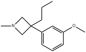 3-(m-Methoxyphenyl)-1-methyl-3-propylazetidine Struktur