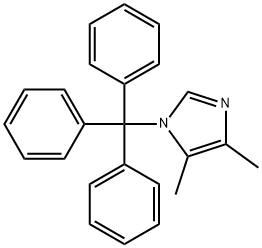 4,5-二甲基-1-(三苯甲基)-1H-咪唑,23593-70-6,结构式