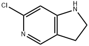 6-クロロ-2,3-ジヒドロ-1H-ピロロ[3,2-c]ピリジン 化学構造式